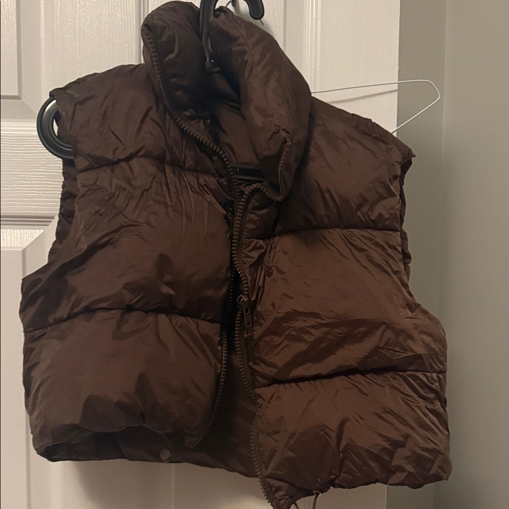 Brown Puffer Vest
